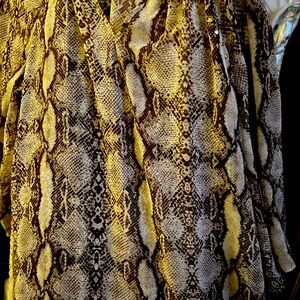 Silk Two Piece Leopard Print Dress with a matching slip